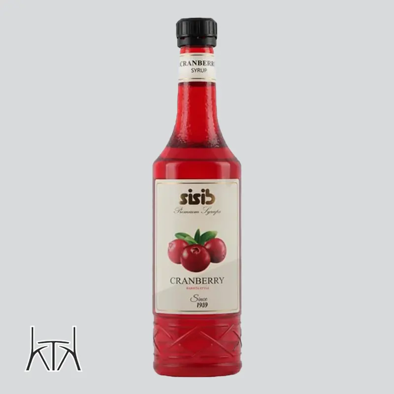 sisib-cranberry سیروپ سی سیب طعم کرن بری SISIB Cranberry