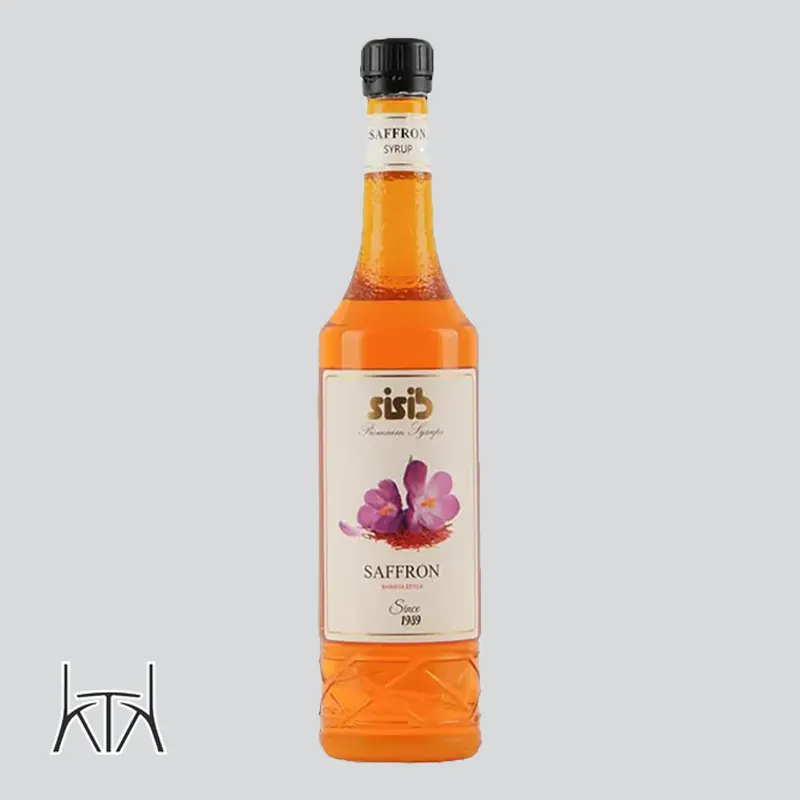 sisib-saffaron سیروپ سی سیب طعم زعفران SISIB Saffron